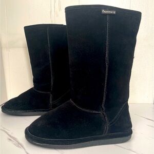 Bearpaw Classic Tall Women's Black Suede Boots
